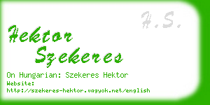 hektor szekeres business card